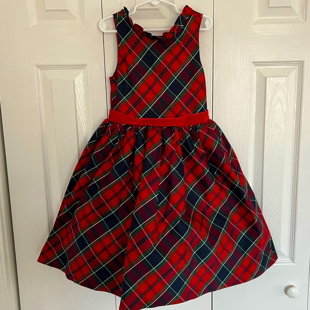 J&J holiday plaid dress - silk and as good as new!
